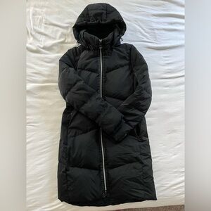 Land’s End Black Long Parka, XS/2-4
